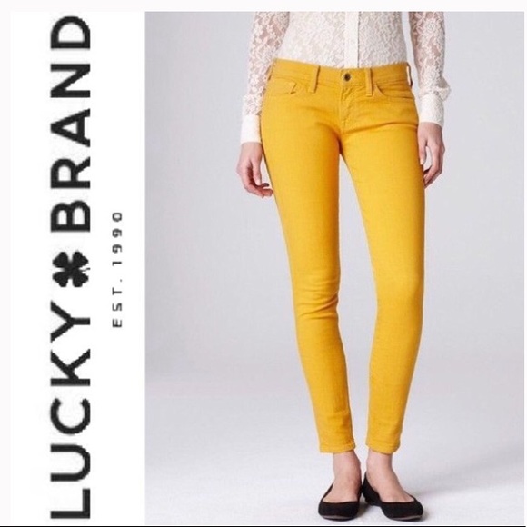 Charlie Skinny Mustard Yellow Jeans 